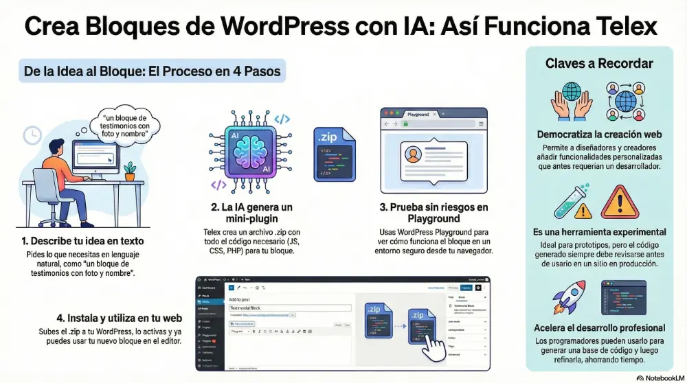 Telex AI: Democratización del Desarrollo en WordPress