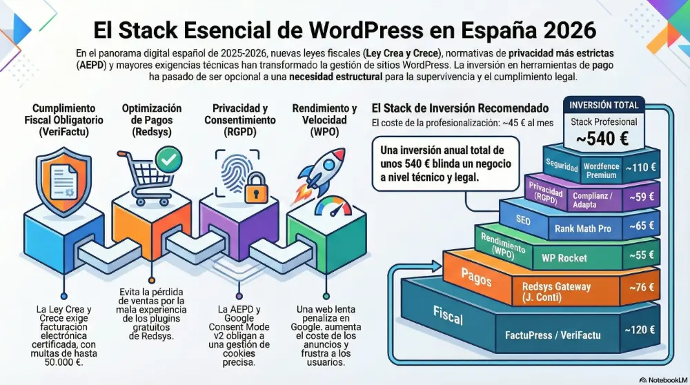 Plugins de pagos  para WordPress en España (2025-2026)