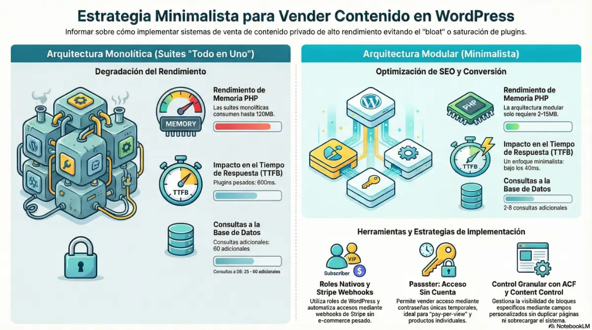 La Guía Definitiva de Arquitectura para Contenido Privado en WordPress